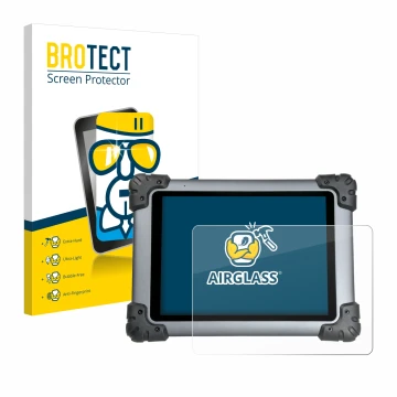 Vorderseite einer Produktverpackung mit dem Markenlogo BROTECT. Daneben ist das Gerät Autel MaxiSys MS908S mit dem zugehörigen