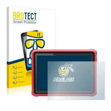 Vorderseite einer Produktverpackung mit dem Markenlogo BROTECT. Daneben ist das Gerät Launch X-431 Pro 5 mit dem zugehörigen D