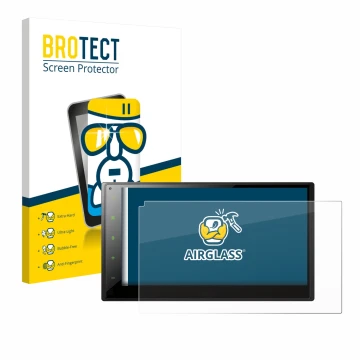 Vorderseite einer Produktverpackung mit dem Markenlogo BROTECT. Daneben ist das Gerät Pioneer SPH-DA360DAB mit dem zugehörigen