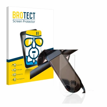 Vorderseite einer Produktverpackung mit dem Markenlogo BROTECT. Daneben ist das Gerät NIU KQi3 Sport mit dem zugehörigen Displ