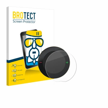 Vorderseite einer Produktverpackung mit dem Markenlogo BROTECT. Daneben ist das Gerät Beeline Velo 2 mit dem zugehörigen Displ