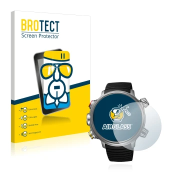 Vorderseite einer Produktverpackung mit dem Markenlogo BROTECT. Daneben ist das Gerät Citizen Promaster Land BN4021-02E mit de