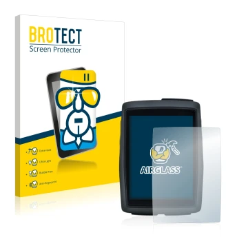 Vorderseite einer Produktverpackung mit dem Markenlogo BROTECT. Daneben ist das Gerät Sigma BC 14.0 WL mit dem zugehörigen Dis