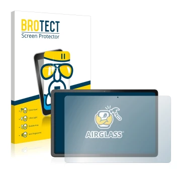 Vorderseite einer Produktverpackung mit dem Markenlogo BROTECT. Daneben ist das Gerät Lenovo Tab P11 Pro Gen 2 mit dem zugehör