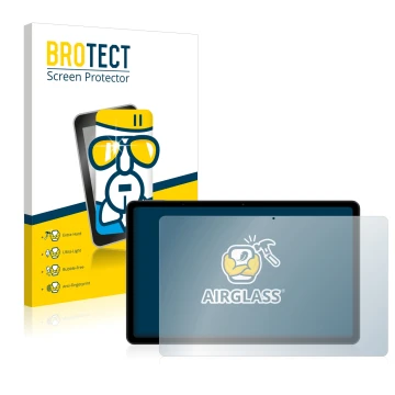 Vorderseite einer Produktverpackung mit dem Markenlogo BROTECT. Daneben ist das Gerät Xiaomi Redmi Pad (im Querformat) mit dem