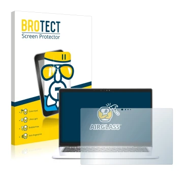 Vorderseite einer Produktverpackung mit dem Markenlogo BROTECT. Daneben ist das Gerät Dell Latitude 7330 Laptop mit dem zugehö