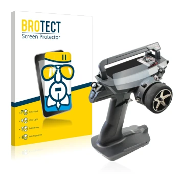 Vorderseite einer Produktverpackung mit dem Markenlogo BROTECT. Daneben ist das Gerät Sanwa MT 44 / MT 5 mit dem zugehörigen D