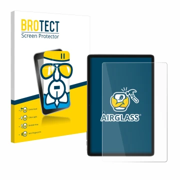 Vorderseite einer Produktverpackung mit dem Markenlogo BROTECT. Daneben ist das Gerät Blackview Tab 7 WiFi mit dem zugehörigen