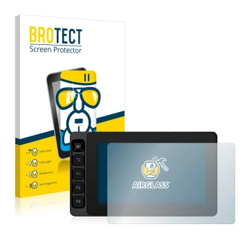 Vorderseite einer Produktverpackung mit dem Markenlogo BROTECT. Daneben ist das Gerät SmallHD Ultra 5 mit dem zugehörigen Disp