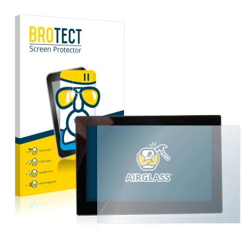 Vorderseite einer Produktverpackung mit dem Markenlogo BROTECT. Daneben ist das Gerät MG 4 7-Zoll Digitales Instrumentendispla