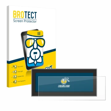 Vorderseite einer Produktverpackung mit dem Markenlogo BROTECT. Daneben ist das Gerät Opel Astra L 2022 Navigationssystem mit 