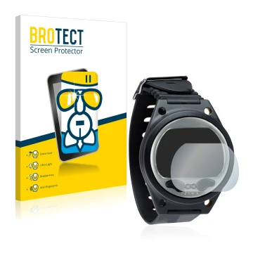 Vorderseite einer Produktverpackung mit dem Markenlogo BROTECT. Daneben ist das Gerät SCUBAPRO Aladin Sport (Matrix) mit dem z