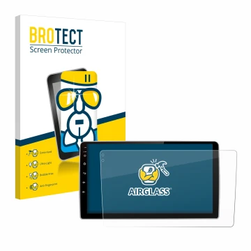 Vorderseite einer Produktverpackung mit dem Markenlogo BROTECT. Daneben ist das Gerät Junsun V1 pro 9