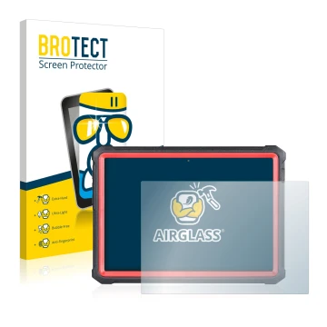 Vorderseite einer Produktverpackung mit dem Markenlogo BROTECT. Daneben ist das Gerät Launch X-431 PRO3S+ V2.0 mit dem zugehör