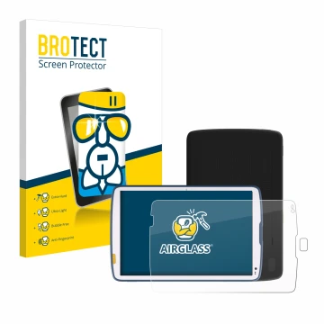 Vorderseite einer Produktverpackung mit dem Markenlogo BROTECT. Daneben ist das Gerät Zebra ET45 10.1