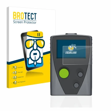 Vorderseite einer Produktverpackung mit dem Markenlogo BROTECT. Daneben ist das Gerät Swissphone Boss 915 mit dem zugehörigen 