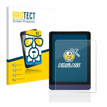 Vorderseite einer Produktverpackung mit dem Markenlogo BROTECT. Daneben ist das Gerät Meebook M6 6