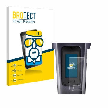 Vorderseite einer Produktverpackung mit dem Markenlogo BROTECT. Daneben ist das Gerät TQ HPR50 E-Bike System mit dem zugehörig