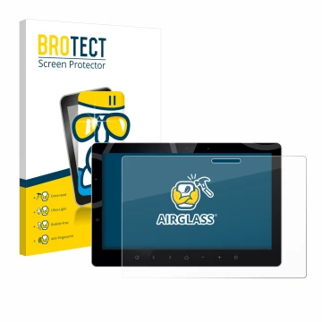 Vorderseite einer Produktverpackung mit dem Markenlogo BROTECT. Daneben ist das Gerät Bewatec .Tablet SF 13