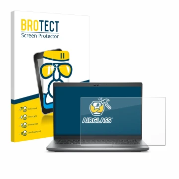 Vorderseite einer Produktverpackung mit dem Markenlogo BROTECT. Daneben ist das Gerät Dell Latitude 5430 Non-Touch mit dem zug