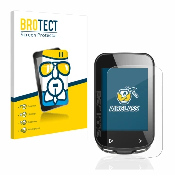 Vorderseite einer Produktverpackung mit dem Markenlogo BROTECT. Daneben ist das Gerät iGPSPORT BSC100S mit dem zugehörigen Dis