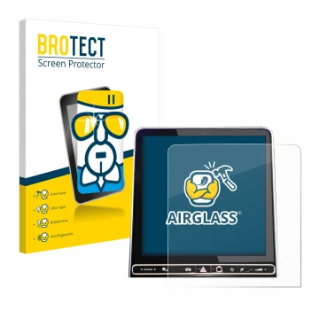 Vorderseite einer Produktverpackung mit dem Markenlogo BROTECT. Daneben ist das Gerät Mercedes-Benz GLC X254 GPS Navigation 20