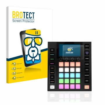 Vorderseite einer Produktverpackung mit dem Markenlogo BROTECT. Daneben ist das Gerät Wolfmix W1 mit dem zugehörigen Displaysc