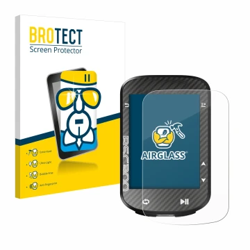 Vorderseite einer Produktverpackung mit dem Markenlogo BROTECT. Daneben ist das Gerät iGPSPORT BSC300 mit dem zugehörigen Disp