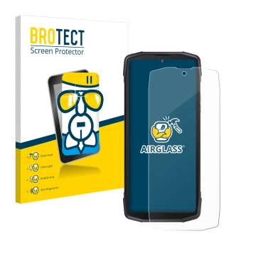 Vorderseite einer Produktverpackung mit dem Markenlogo BROTECT. Daneben ist das Gerät Cubot King Kong Star mit dem zugehörigen