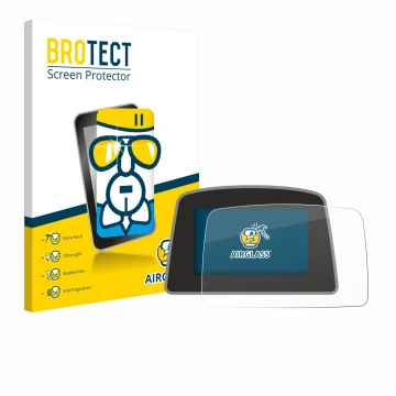 Vorderseite einer Produktverpackung mit dem Markenlogo BROTECT. Daneben ist das Gerät PowaKaddy C2i mit dem zugehörigen Displa