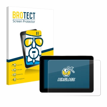 Vorderseite einer Produktverpackung mit dem Markenlogo BROTECT. Daneben ist das Gerät Trimble GFX-1060 mit dem zugehörigen Dis