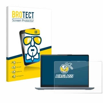 Vorderseite einer Produktverpackung mit dem Markenlogo BROTECT. Daneben ist das Gerät Lenovo IdeaPad Flex 5 14