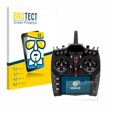 Vorderseite einer Produktverpackung mit dem Markenlogo BROTECT. Daneben ist das Gerät Spektrum NX20 mit dem zugehörigen Displa
