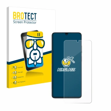 Vorderseite einer Produktverpackung mit dem Markenlogo BROTECT. Daneben ist das Gerät ZTE Blade V50 Vita mit dem zugehörigen D