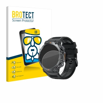 Vorderseite einer Produktverpackung mit dem Markenlogo BROTECT. Daneben ist das Gerät GaWear K56-PRO 1.39
