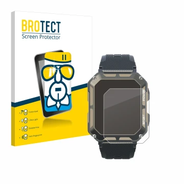 Vorderseite einer Produktverpackung mit dem Markenlogo BROTECT. Daneben ist das Gerät Blackview C20Pro 1.83