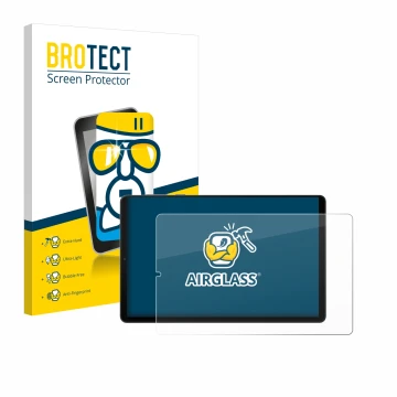 Vorderseite einer Produktverpackung mit dem Markenlogo BROTECT. Daneben ist das Gerät Lenovo Legion Y700 (2023) mit dem zugehö