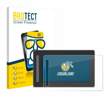 Vorderseite einer Produktverpackung mit dem Markenlogo BROTECT. Daneben ist das Gerät XP-Pen Artist 12 (2. Gen.) mit dem zugeh