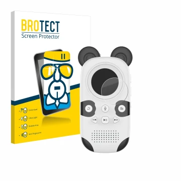 Vorderseite einer Produktverpackung mit dem Markenlogo BROTECT. Daneben ist das Gerät MUZXQII Cute Panda X50 mit dem zugehörig