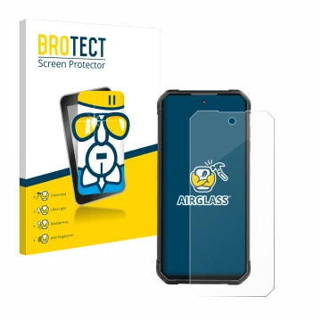 Vorderseite einer Produktverpackung mit dem Markenlogo BROTECT. Daneben ist das Gerät iiiF150 B2 Pro mit dem zugehörigen Displ