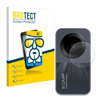 Vorderseite einer Produktverpackung mit dem Markenlogo BROTECT. Daneben ist das Gerät Xiaomi Redmi Pad SE (NUR Kamera) mit dem