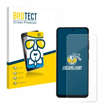 Vorderseite einer Produktverpackung mit dem Markenlogo BROTECT. Daneben ist das Gerät Murena 2 mit dem zugehörigen Displayschu