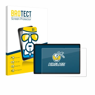 Vorderseite einer Produktverpackung mit dem Markenlogo BROTECT. Daneben ist das Gerät Goodtel G10 mit dem zugehörigen Displays