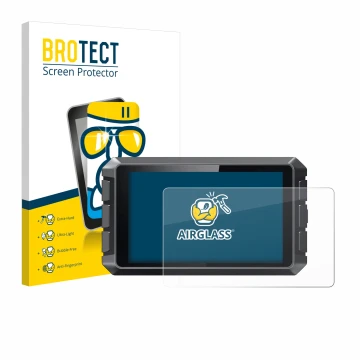 Vorderseite einer Produktverpackung mit dem Markenlogo BROTECT. Daneben ist das Gerät Creality Sonic Pad mit dem zugehörigen D