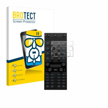 Vorderseite einer Produktverpackung mit dem Markenlogo BROTECT. Daneben ist das Gerät Native Instruments Traktor Kontrol X1 MK