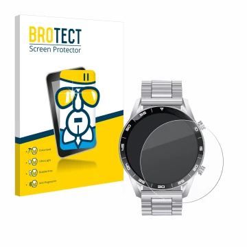 Vorderseite einer Produktverpackung mit dem Markenlogo BROTECT. Daneben ist das Gerät Foxbox SML1-C PRO 1.43