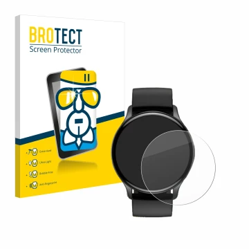 Vorderseite einer Produktverpackung mit dem Markenlogo BROTECT. Daneben ist das Gerät Sross Smartwatch 1.43