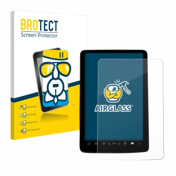 Vorderseite einer Produktverpackung mit dem Markenlogo BROTECT. Daneben ist das Gerät Volvo EX30 12.3