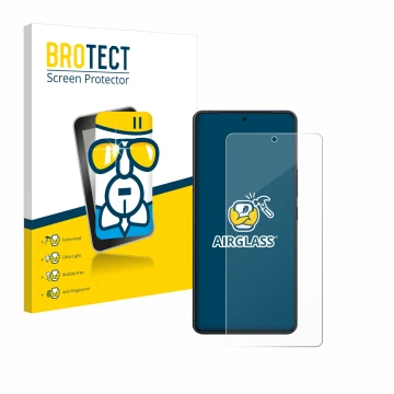 Vorderseite einer Produktverpackung mit dem Markenlogo BROTECT. Daneben ist das Gerät ASUS ZenFone 11 Ultra mit dem zugehörige