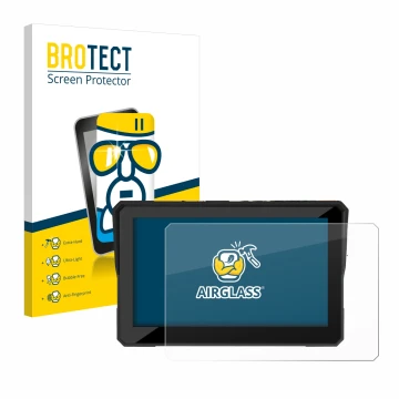 Vorderseite einer Produktverpackung mit dem Markenlogo BROTECT. Daneben ist das Gerät Carpuride W502 5